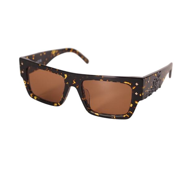 MCM Rectangle Sunglasses - Dark Havana / Brown - NWT - Picture 2 of 9